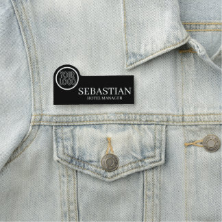 Etiqueta Para Nombres Detalles del empleado/personal con logotipo person