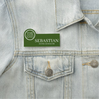 Etiqueta Para Nombres Detalles del empleado/personal con logotipo person