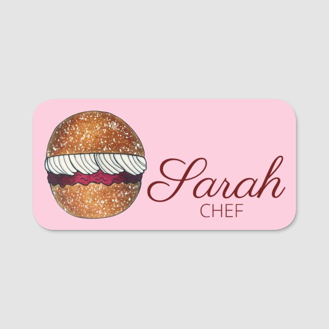 Etiqueta Para Nombres Devonshire Split UK Bakery Baking Pastry (Anverso)