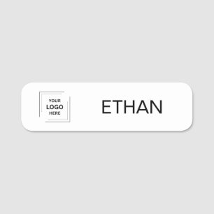 Etiqueta Para Nombres Diseño de identidad de personal corporativo gris m