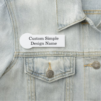 Etiqueta Para Nombres Diseño personalizado 3,75" x 1,25"
