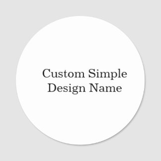 Etiqueta Para Nombres Diseño personalizado 3" redondo