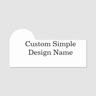 Etiqueta Para Nombres Diseño personalizado 3" X 1.5" Insignia con forma