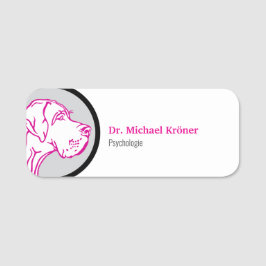 Etiqueta Para Nombres Dogge 