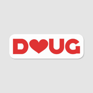 Etiqueta Para Nombres Doug Love