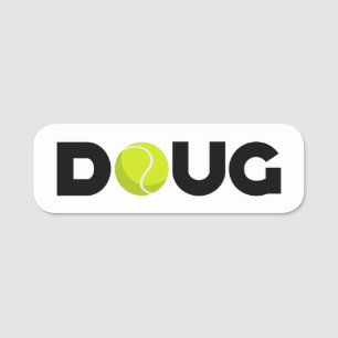 Etiqueta Para Nombres Doug Tennis
