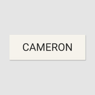 Etiqueta Para Nombres Ecru Classic Name Tag Magnetic o Pin Professional