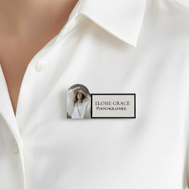 Etiqueta Para Nombres Editorial Photo Black Logo Photographer