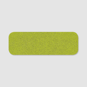Etiqueta Para Nombres El aspecto de Snuggly Chartreuse Verde Ante