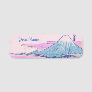 Etiqueta Para Nombres El Monte Fuji Ukiyo-e Arte de época japonés