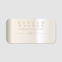 Etiqueta Para Nombres Elegancia dorada