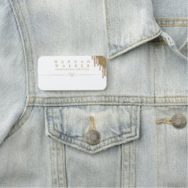 Etiqueta Para Nombres Elegancia dorada