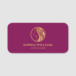 Etiqueta Para Nombres Elegant Business Logo Staff Badge nametags