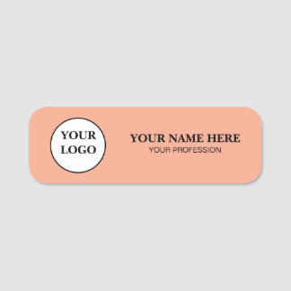 Etiqueta Para Nombres Elegant Custom Logo Employee Name Tag