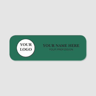 Etiqueta Para Nombres Elegant Custom Logo Employee Name Tag