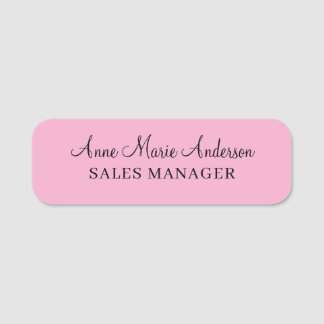 Etiqueta Para Nombres Elegante nombre profesional rosa