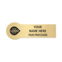 Elegante Oro Personaliza Tu Logotipo Aquí Empleado