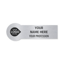 Elegante Plata Personaliza Tu Logotipo Aquí Emplea