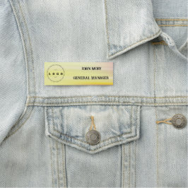 Etiqueta Para Nombres Elegante Título de Nombre Personalizado Moderno pa