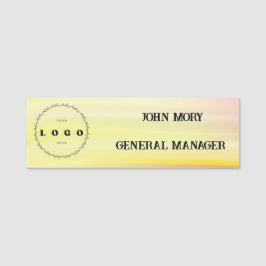 Etiqueta Para Nombres Elegante Título de Nombre Personalizado Moderno pa