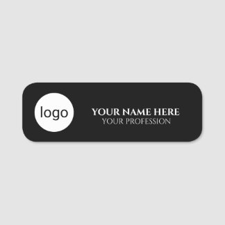 Etiqueta Para Nombres Emblema de logotipo de círculo minimalista nombre