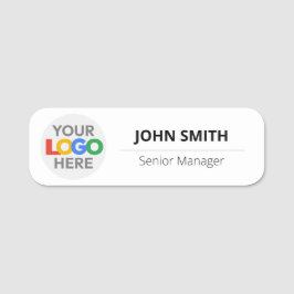 Etiqueta Para Nombres Empleado con logotipo personalizado - Pin magnétic