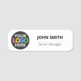 Etiqueta Para Nombres Empleado con logotipo personalizado - Pin magnétic