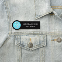 Etiqueta Para Nombres Empleado con logotipo profesional para empresas de