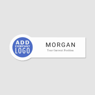 Etiqueta Para Nombres Empleado de la empresa con logotipo de negocios de