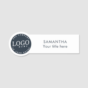 Etiqueta Para Nombres Empleado de la empresa con logotipo de negocios de