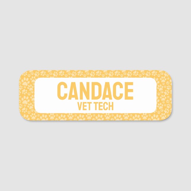 Etiqueta Para Nombres Empresa mascota (Anverso)