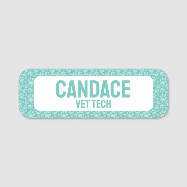 Etiqueta Para Nombres Empresa mascota (Anverso)