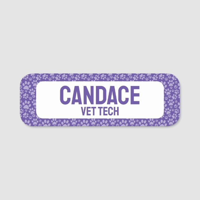 Etiqueta Para Nombres Empresa mascota (Anverso)