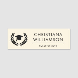 Etiqueta Para Nombres Escuela personalizada y graduación universitaria e