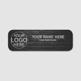 Etiqueta Para Nombres Estilo negro rústico logotipo personalizado emplea