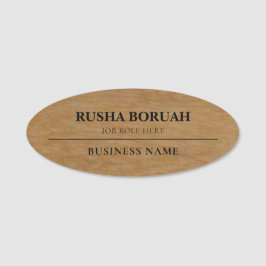 Etiqueta Para Nombres Faux Gold Corporate Employee Badge nametags
