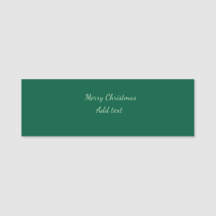 Etiqueta Para Nombres Feliz Navidad verde plano fondo solo vacaciones