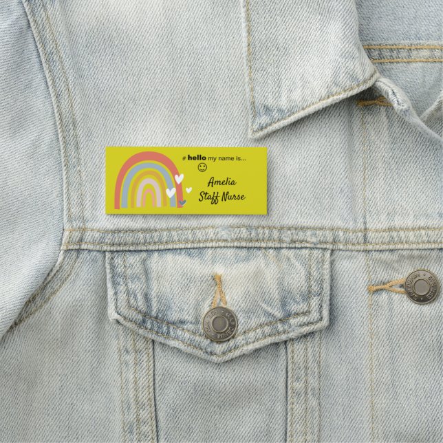 Etiqueta Para Nombres Fin de resina Hola Mi Nombre Es El Nombre De Arcoi (In situ)