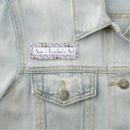 Etiqueta Para Nombres Flor de gris claro personalizada