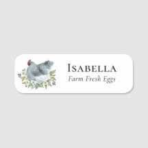 Floral Chicken Farm Egg Business