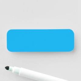 Etiqueta Para Nombres Fondo azul cian sólido | Estilo minimalista de ver