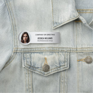 Etiqueta Para Nombres Fondo gris borroso Negativo Personalizado