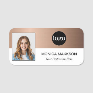 Etiqueta Para Nombres Foto de personalizado de empleados, logotipo, nomb