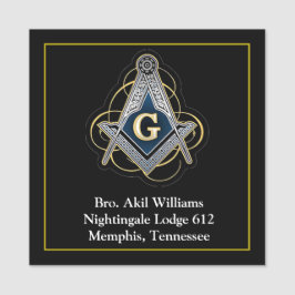 Etiqueta Para Nombres Freemason