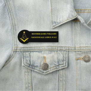 Etiqueta Para Nombres Freemason