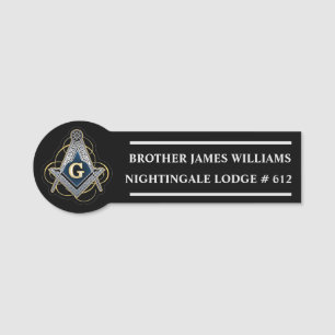 Etiqueta Para Nombres Freemason