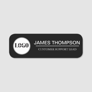 Etiqueta Para Nombres Gear de empleados con logotipo de personalizado pa