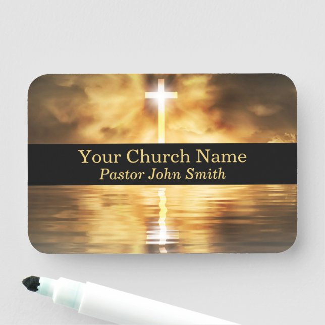 Etiqueta Para Nombres Gold Cross Reflection Church  (In situ)