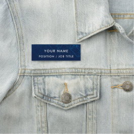 Etiqueta Para Nombres Guión personalizado moderno azul tech profesional