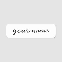Guión simple personalizado blanco y negro